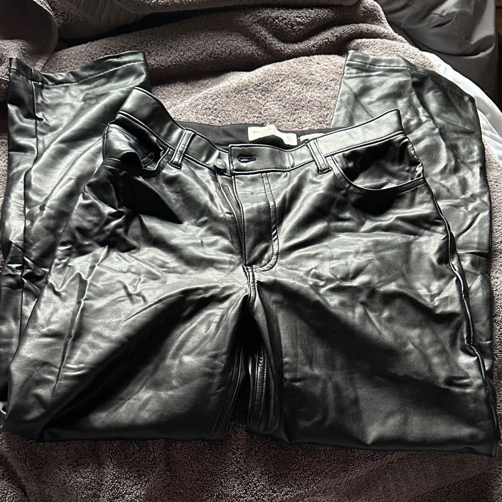 Women’s Black Vegan Leather Pants
